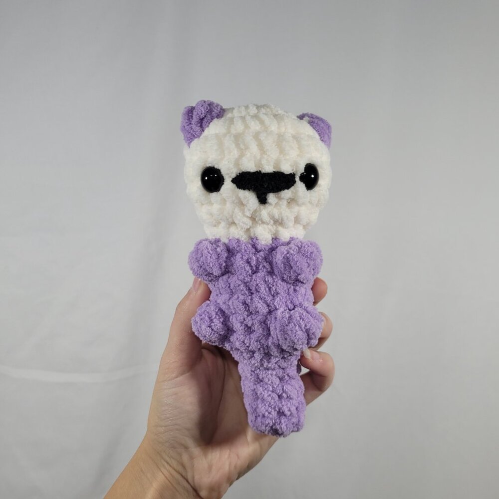 Crochet Otter Plushie | Teal Color | Handmade Gifts - Picture 5 of 5